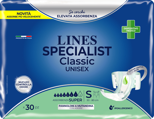 PANNOLONE MUTANDA LINES SPECIALIST CLASSIC MP SUPER 30 PEZZI - Angeli Pharm
