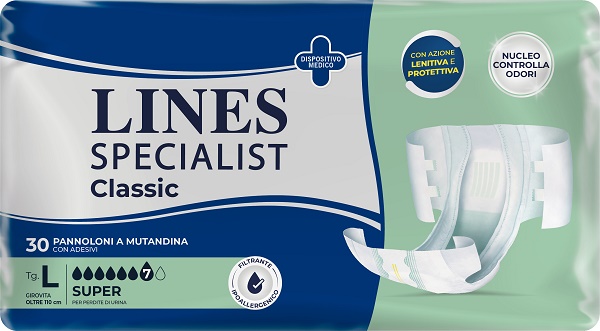 PANNOLONE A MUTANDA LINES SPECIALIST CLASSIC SUPER MG 30 PEZZI - Angeli Pharm