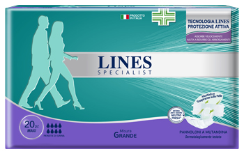 LINES SPECIALIST PANNOLINO MUTANDA MG MAXI 20 PEZZI - Angeli Pharm