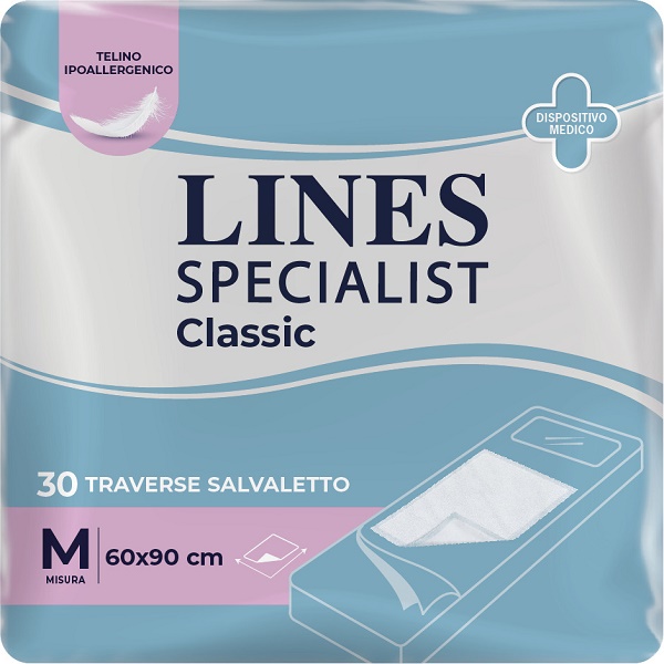 TRAVERSA ASSORBENTE LINES SPECIALIST CLASSIC MISURA 60X90 CM 30 PEZZI - Angeli Pharm