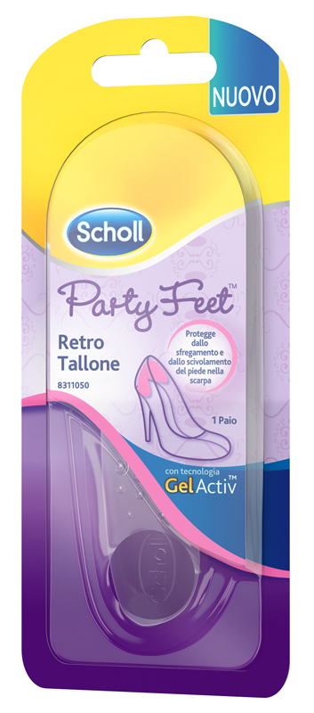 PLANTARE ORTOPEDICO PER RETRO TALLONE PARTY FEET SCHOLL GEL ACTIV 1 PAIO - Angeli Pharm