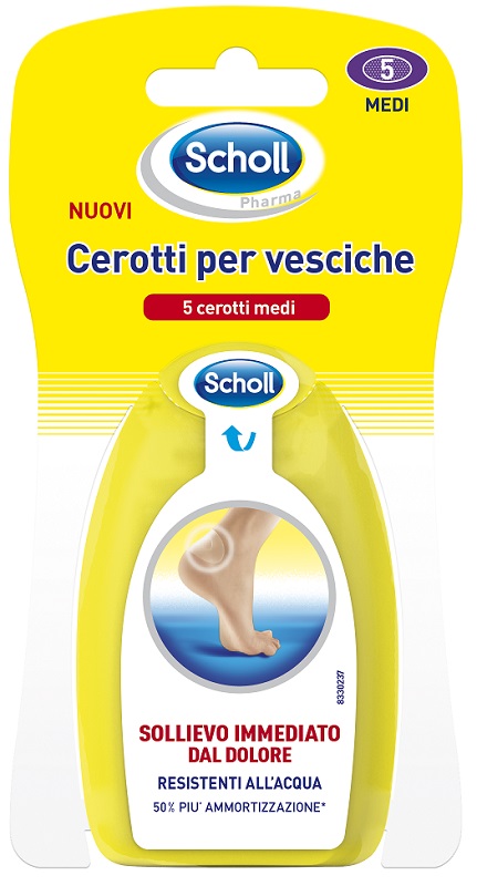 SCHOLL CEROTTI PER VESCICHE MEDIO DITA DEI PIEDI 6 PEZZI - Angeli Pharm