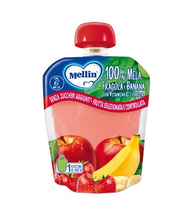 MELLIN POUCH MELA/FRAGOLA/BANANA 90 G - Angeli Pharm