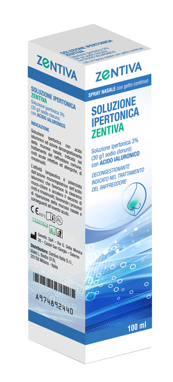 SOLUZIONE IPERTONICA ZENTIVA SPRAY NASALE 100 ML - Angeli Pharm