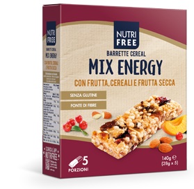 NUTRIFREE BARRETTE CEREAL MIX ENERGY 28 G X 5 - Angeli Pharm