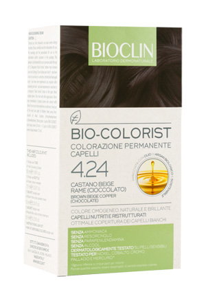 BIOCLIN BIO COLORIST 4,24 CASTANO BEIGE RAME CIOCCOLATO - Angeli Pharm