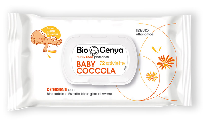 BIOGENYA SUPER BABY PROTECTION 72 SALVIETTE BABY COCCOLA DETERGENTI - Angeli Pharm