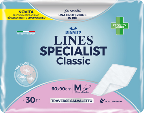 TRAVERSA LINES SPECIALIST CLASSIC 60X90CM TP 30 PEZZI - Angeli Pharm