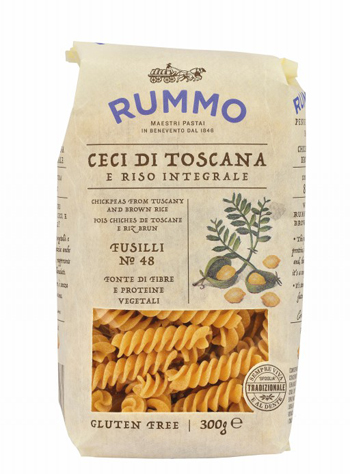 RUMMO FUSILLI N 48 CECI DI TOSCANA E RISO INTEGRALE 300 G - Angeli Pharm