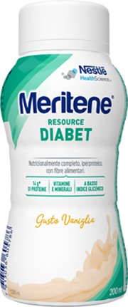 MERITENE RESOURCE DIABET VANIGLIA ALIMENTO IPERPROTEICO 28 VITAMINE E MINERALI 200 ML - Angeli Pharm