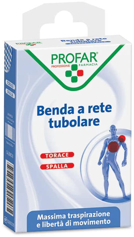 BENDA A RETE ELASTICA TORACE SPALLA 3 M TESI CALIBRO 8 PROFAR - Angeli Pharm