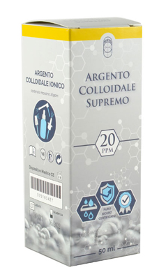 ARGENTO COLLOIDALE SUPREMO 20PPM CERTIFICATO SPRAY CON CONTAGOCCE + EROGATORE NASO + EROGATORE GOLA + EROGATORE PELLE - Angeli Pharm