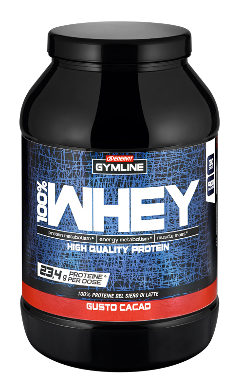 GYMLINE 100% WHEY CONCENTRATE CACAO 900 G - Angeli Pharm