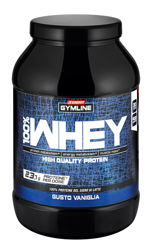 GYMLINE 100% WHEY CONCENTRATE VANIGLIA 900 G - Angeli Pharm