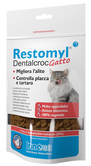RESTOMYL DENTALCROC GATTO BUSTA 60 G - Angeli Pharm