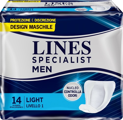 PANNOLONI LINES SPECIALIST MEN LIVELLO 1 14 PEZZI - Angeli Pharm