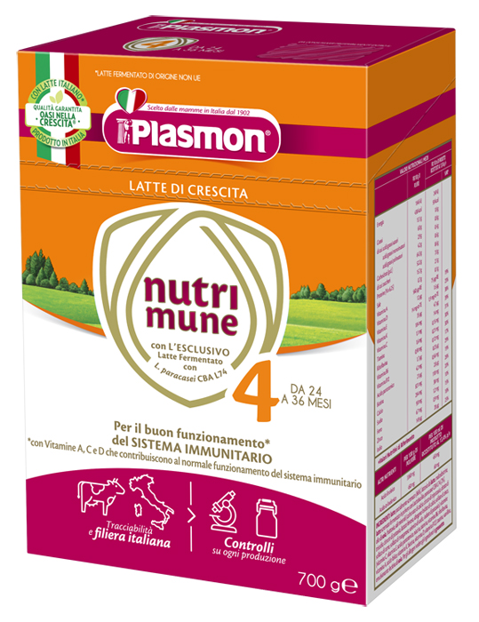 PLASMON NUTRI-MUNE LATTE STAGE 4 POLVERE 700 G - Angeli Pharm