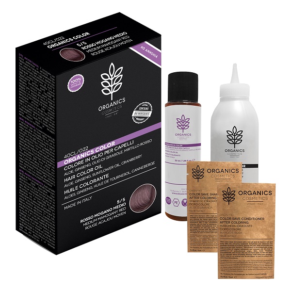 ORGANICS PHARM ORGANICS COLOR 5/5 ROSSO MOGANO MEDIO - Angeli Pharm