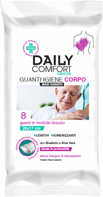 DAILY COMFORT SENIOR GUANTO DETERGENTE 8 PEZZI - Angeli Pharm
