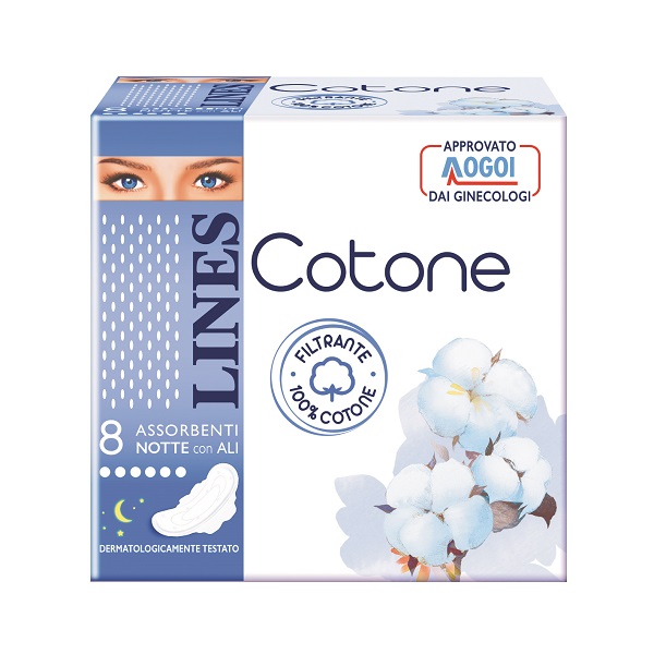 LINES COTONE ULTRA NOTTE 8 PEZZI - Angeli Pharm