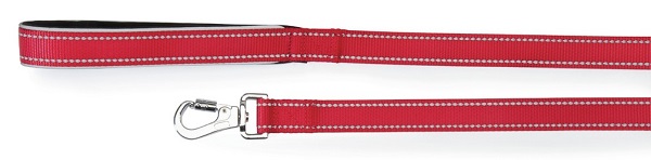 GUINZAGLIO REFLEX CON MANIGLIA IN NEOPRENE ROSSO 20 X 1200 MM - Angeli Pharm