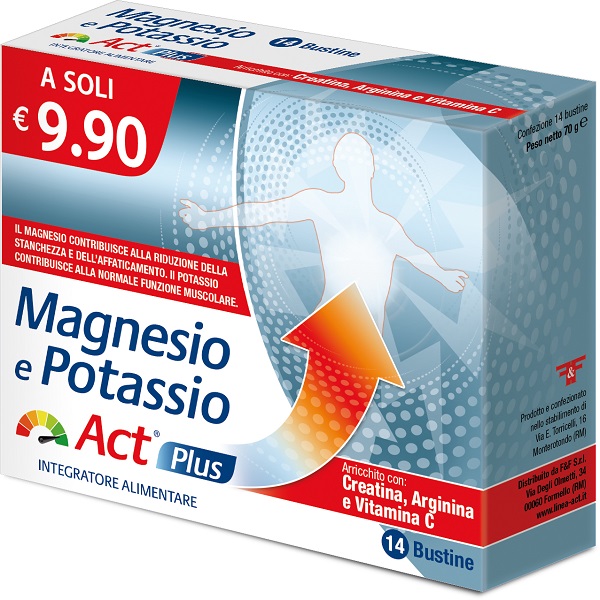 MAGNESIO E POTASSIO ACT PLUS 14 BUSTINE - Angeli Pharm