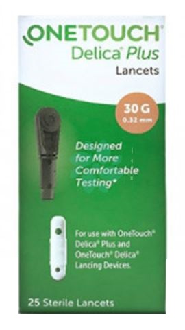 LANCETTE PUNGIDITO ONETOUCH DELICA PLUS 25 PEZZI - Angeli Pharm