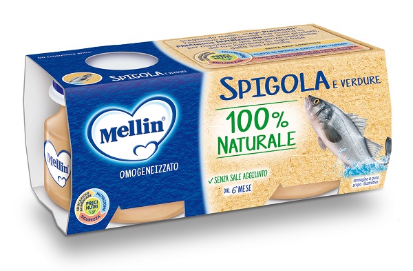 MELLIN OMOGENEIZZATO DI SPIGOLA E VERDURE 4 X 80 G - Angeli Pharm