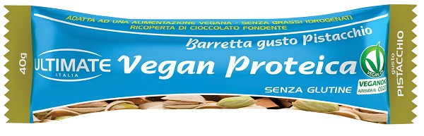 ULTIMATE BARRETTA VEGAN PROTEICA PISTACCHIO 40 G - Angeli Pharm