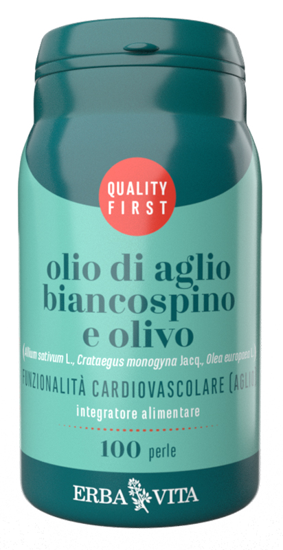 OLIO DI AGLIO BIANCOSPINO E OLIVO 100 PERLE - Angeli Pharm