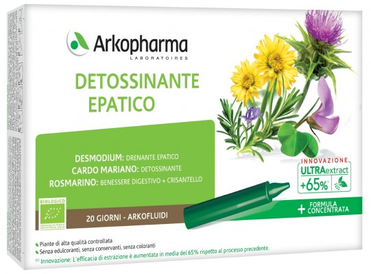 ARKOFLUIDI DETOSSINANTE EPATICO 20 FIALE - Angeli Pharm