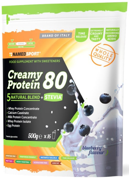 CREAMY PROTEIN CHERRY BLUEBERRY 500 G - Angeli Pharm