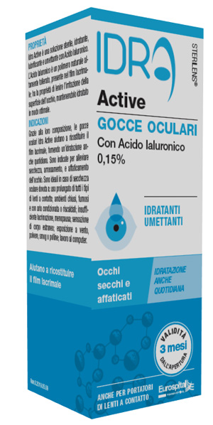 GOCCE OCULARI STERILENS IDRA ACTIVE 10 ML CON ACIDO IALURONICO 0,15% - Angeli Pharm