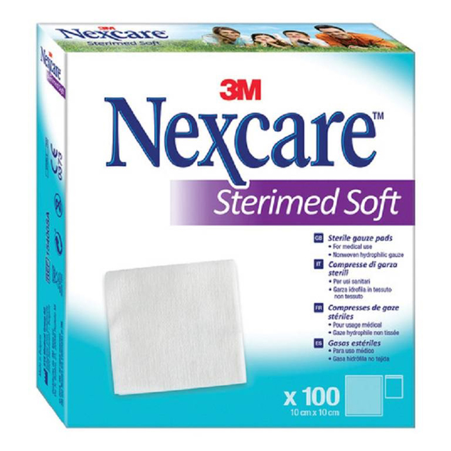 GARZA COMPRESSA STERIMED SOFT IN TESSUTO NON TESSUTO STERILE 10X10CM 100 PEZZI MULTILINGUAL - Angeli Pharm