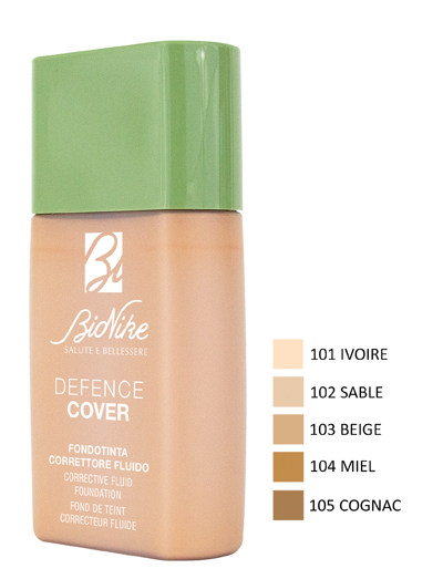 DEFENCE COVER FONDOTINTA CORRETTORE FLUIDO 102 40 ML - Angeli Pharm