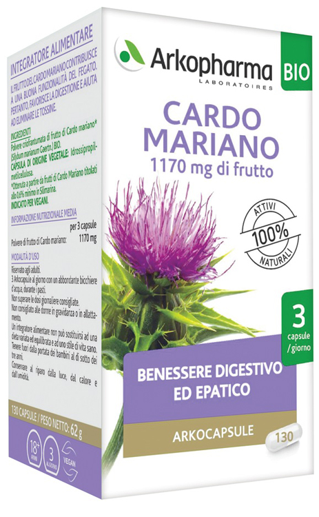 ARKO CAPSULE CARDO MARIANO BIO 130 CAPSULE - Angeli Pharm