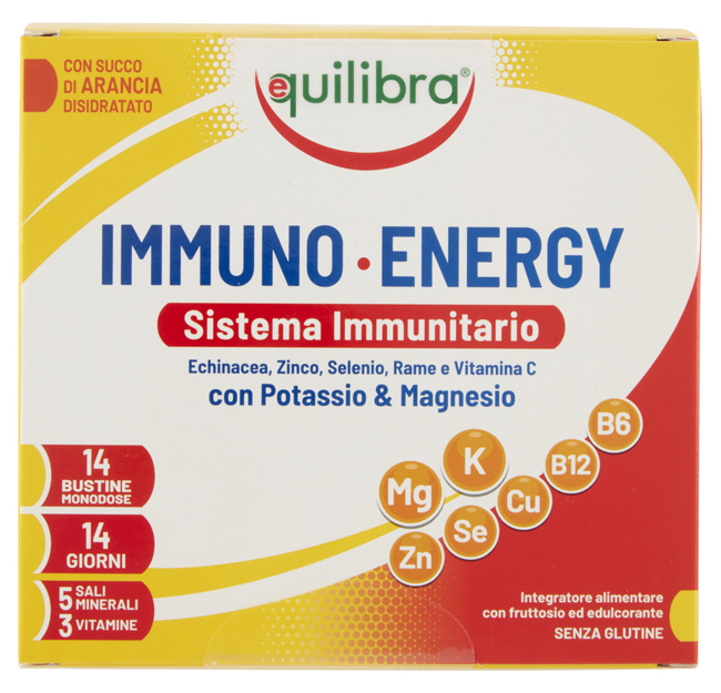 IMMUNO ENERGY SISTEMA IMMUNITARIO POTASSIO & MAGNESIO 14 BUSTINE MONODOSE - Angeli Pharm