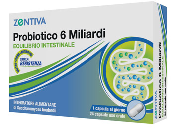 ZENTIVA PROBIOTICO 6 MILIARDI 24 CAPSULE VEGETALI - Angeli Pharm