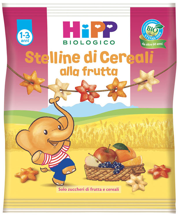 HIPP BIO STELLINE DI CEREALI ALLA FRUTTA 30 G - Angeli Pharm