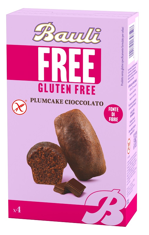 BAULI FREE PLUMCAKE CIOCCOLATO 4 PEZZI DA 33 G - Angeli Pharm
