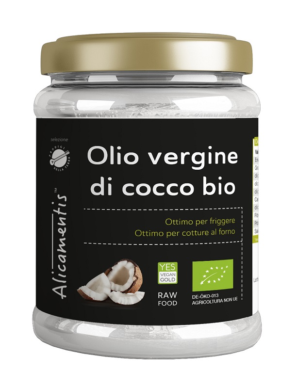 OLIO VERGINE DI COCCO BIO 500 ML ALICAMENTIS - Angeli Pharm
