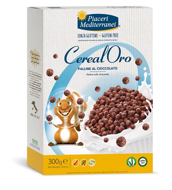 PIACERI MEDITERRANEI CEREALORO PALLINE CIOCCOLATO 300 G - Angeli Pharm