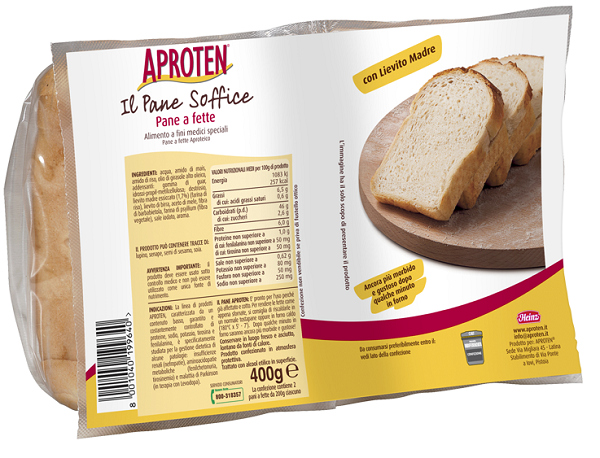 APROTEN PANE BIANCO FETTE 2 PEZZI DA 200 G - Angeli Pharm