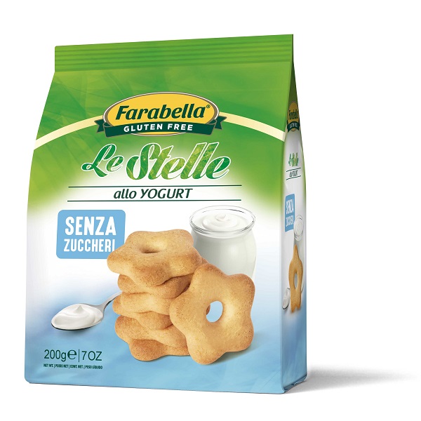 FARABELLA BISCOTTI LE STELLE YOGURT SENZA ZUCCHERO 200 G - Angeli Pharm