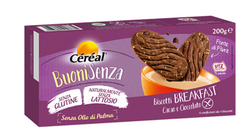 CEREAL BUONI SENZA BISCOTTI BREAKFAST CACAO E CIOCCOLATO 200 G - Angeli Pharm