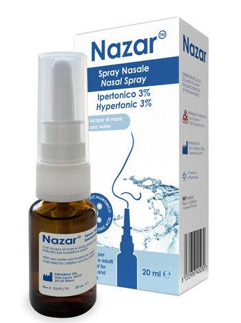 NAZAR SPRAY NASALE IPERTONICO 3% 20 ML - Angeli Pharm