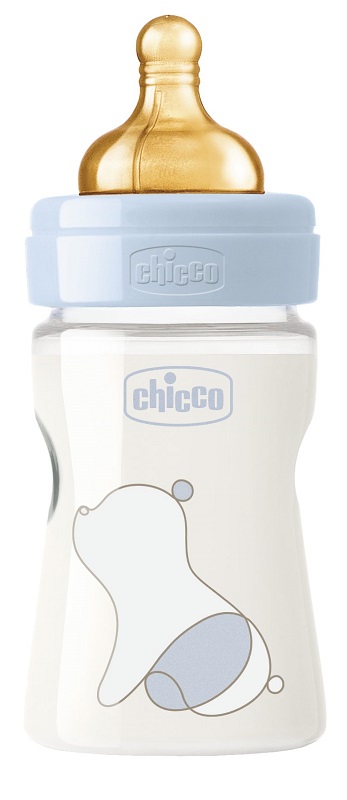 CHICCO BIBERON ORIGINAL 150ML TOUCH 1 FORO BOY CON TETTARELLA IN CAUCCIU' - Angeli Pharm