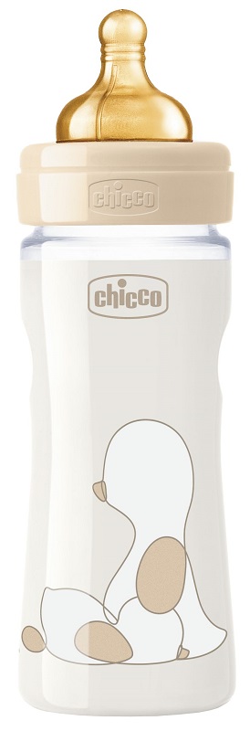 CHICCO BIBERON ORIGINAL 250ML TOUCH REGULAR UNISEX CON TETTARELLA IN CAUCCIU' - Angeli Pharm