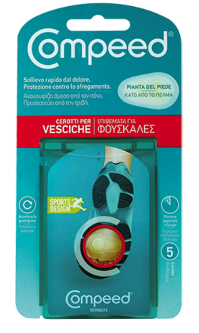 COMPEED CEROTTI PER VESCICHE PIANTA PIEDE SPORT 5 PEZZI - Angeli Pharm