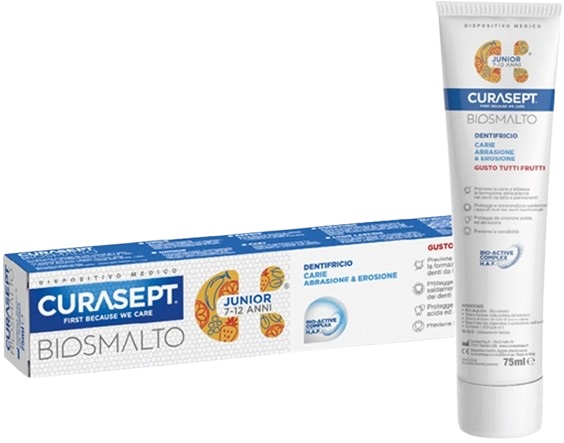CURASEPT BIOSMALTO DENTIFRICIO JUNIOR 75 ML - Angeli Pharm